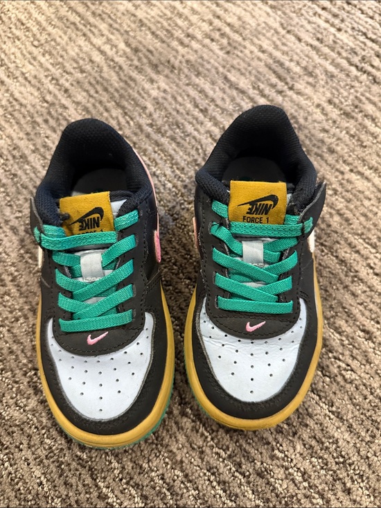 Nike Other - Nike Kids Sneakers Black White Yellow Teal Pink